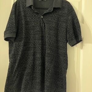 Dolce & Gabbana Black Polo Shirt for Men